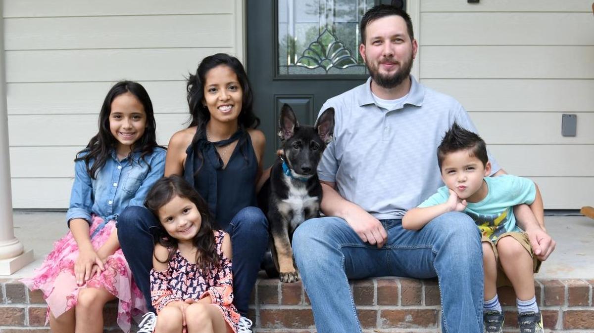 Gary Crispell, Southern Miss Ph.D. student and veteran Navy Seabee, is the first person to receive a dog through the new "Paws for Patriots" program at the University of Southern Mississippi's Center for Military Veterans, Service Members and Families.