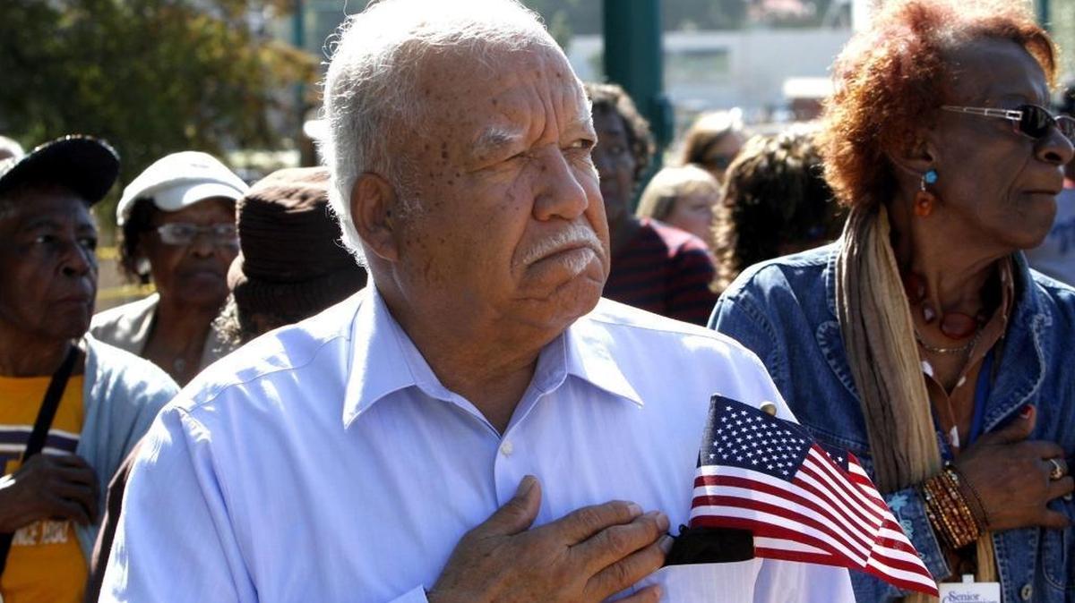 Anthony D. Proctor attends a Veterans Day ceremony in Moss Point in 2015.