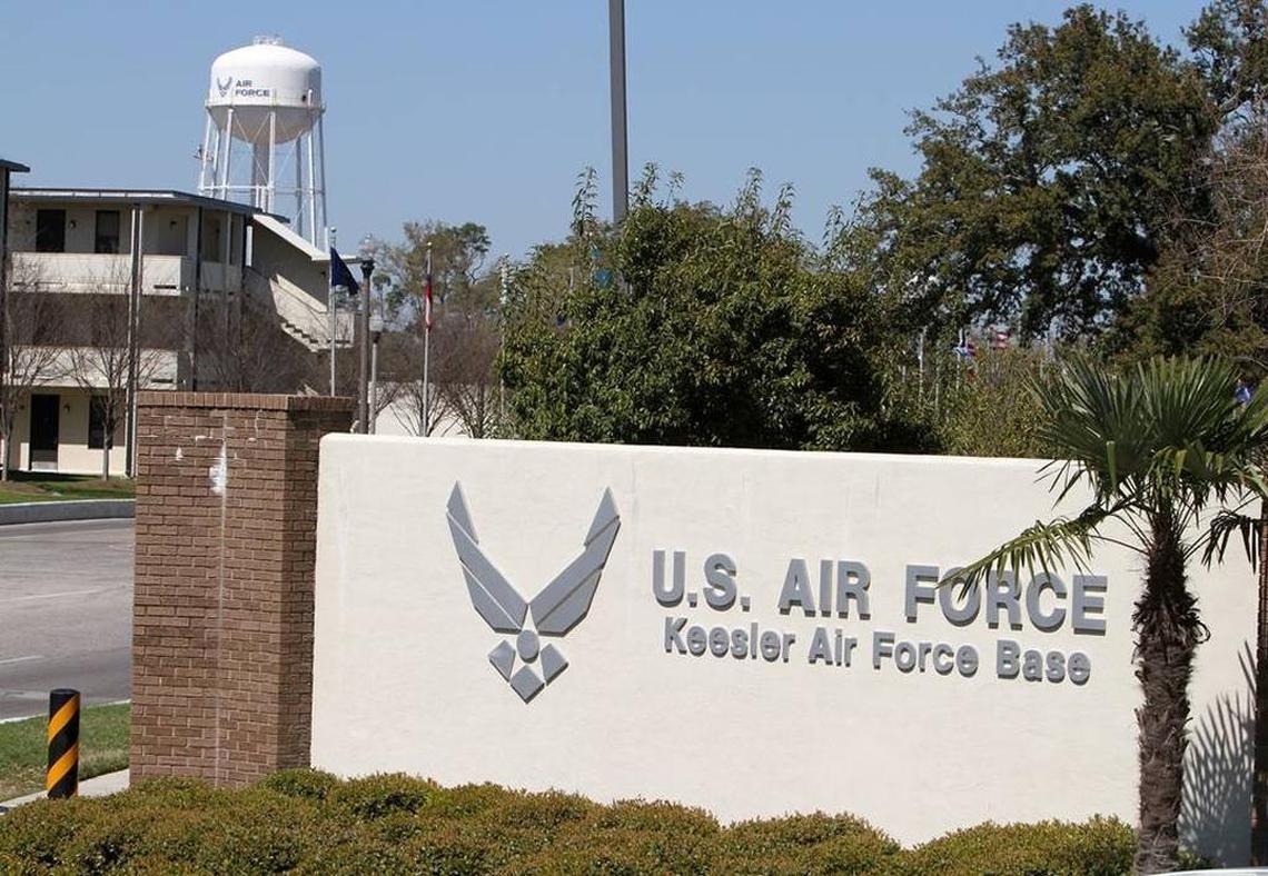 The main entrance to Keesler Air Force Base is at White Avenue in Biloxi.