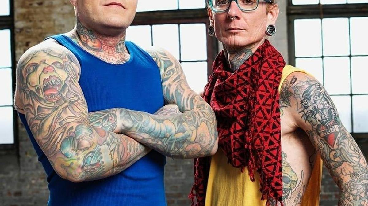 Stars from the TV series “Inkmaster,” including Aaron Is, right, will be appearing at Inkin’ The Coast.