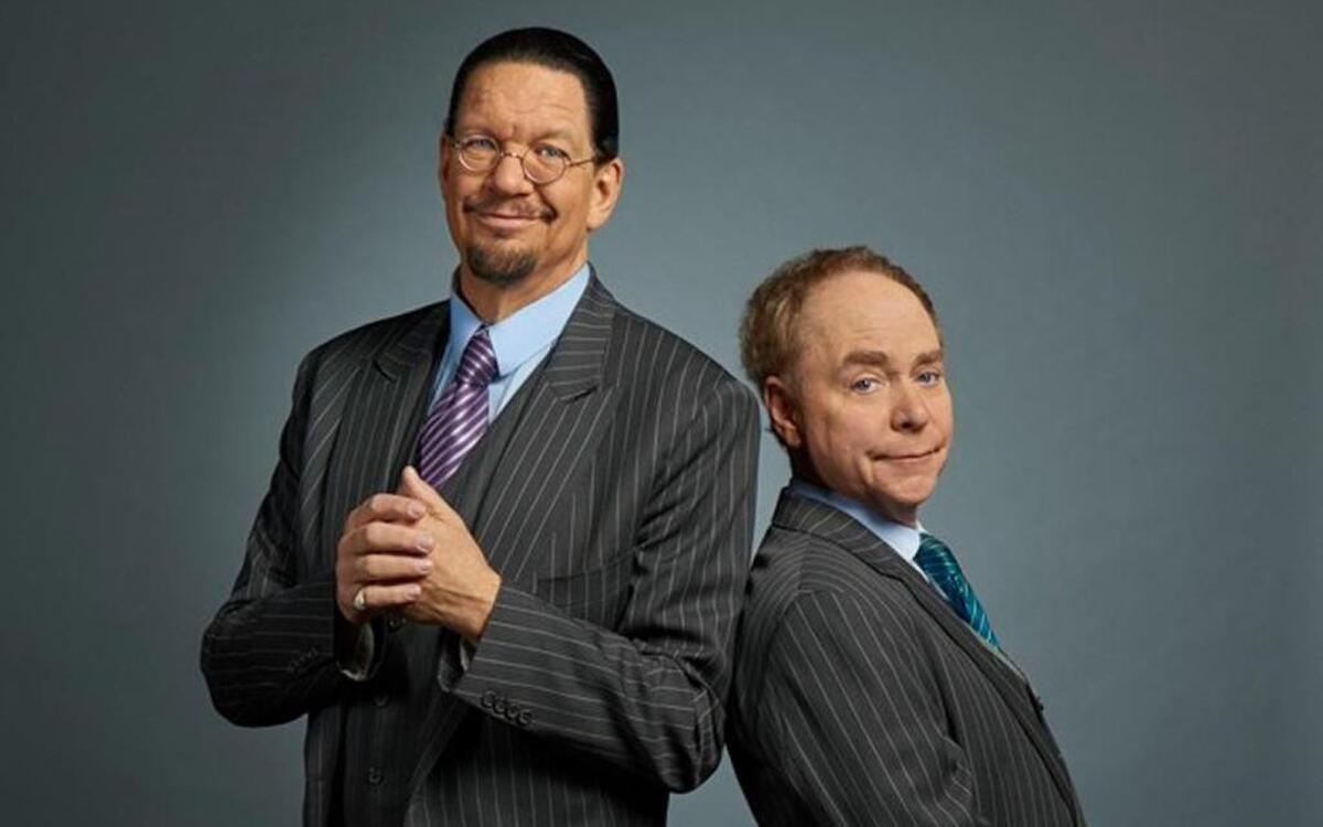 Penn and Teller will be at the Beau Rovage Resort & Casino on Friday, Nov. 11.