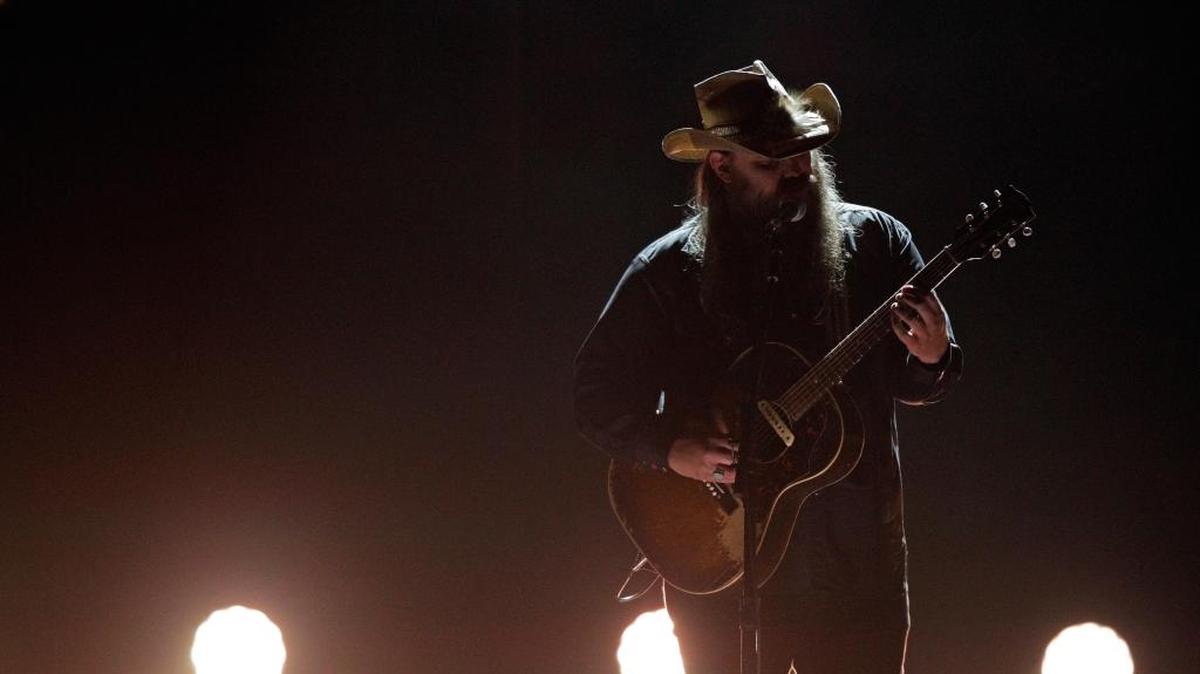 Chris Stapleton performs during the CMT Artists of the Year awards show at the Schermerhorn Symphony Center on Wednesday in Nashville. Stapleton performed Thursday in Biloxi at the Coast Coliseum.