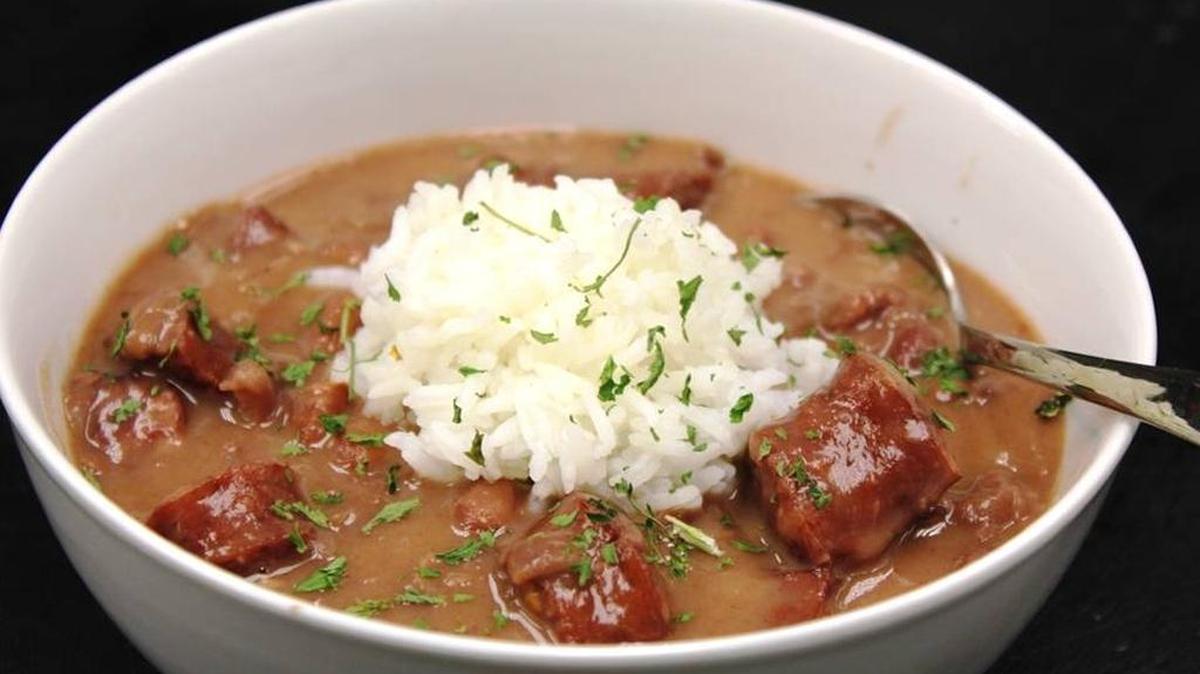 This is what an actual bowl of gumbo looks like.