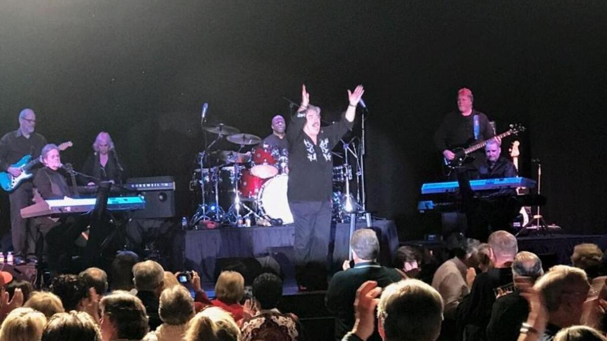 Tony Orlando performs a medley of Beatles songs Friday at the Golden Nugget Casino in Biloxi.