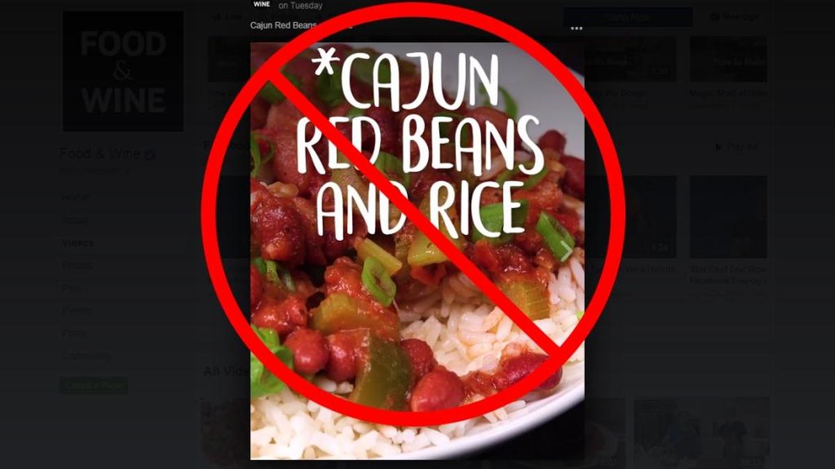 Just say “kale no” to this Food & Wine recipe for red beans and rice.