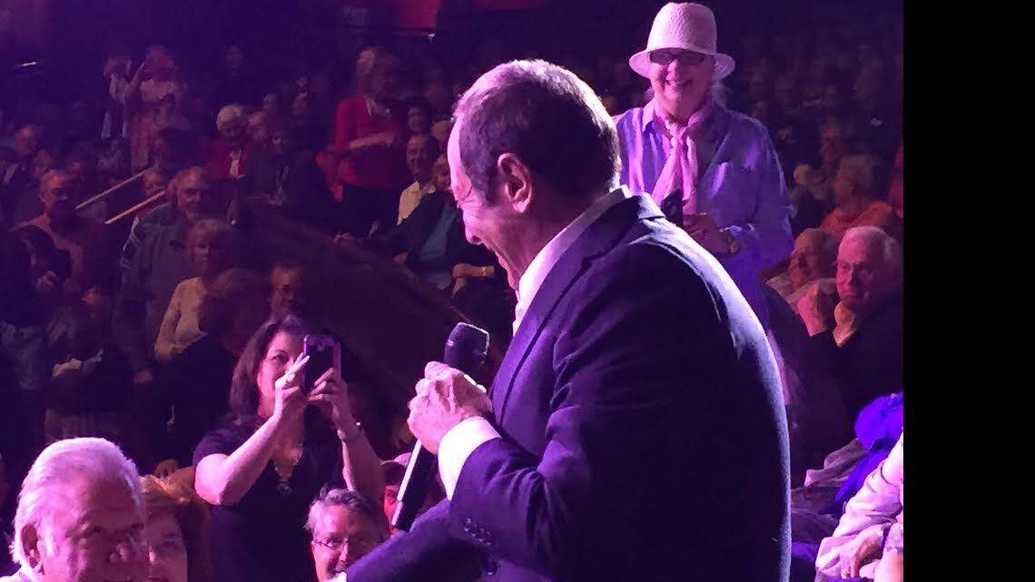 Paul Anka sings "You Are My Destiny" during Friday's show at the IP Casino Resort.