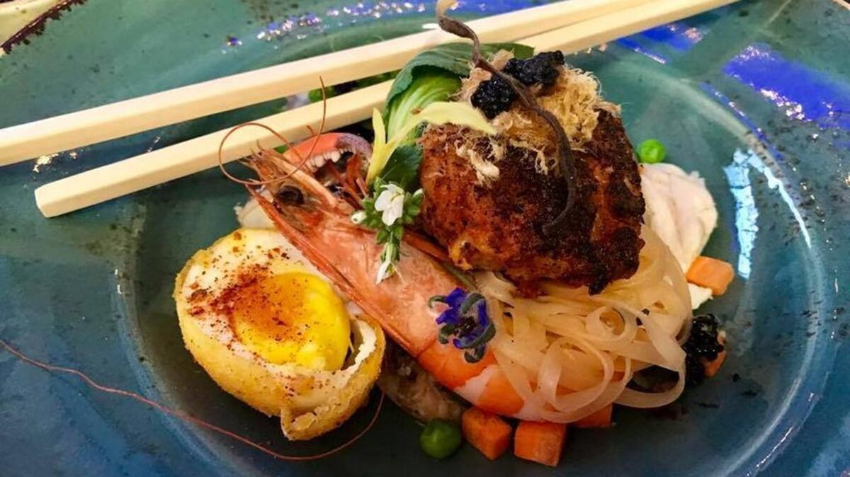 Mississippi Seafood Pho was judged the top dish at the Mississippi Seafood Cook-Off in Gulfport on Thursday, May 25, 2017.