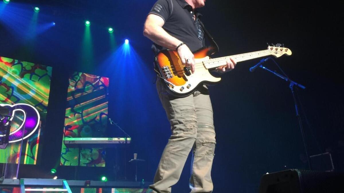 Jeff Coffey of Chicago performs in front of a sold-out crowd Tuesday at the Saenger Theater in New Orleans.