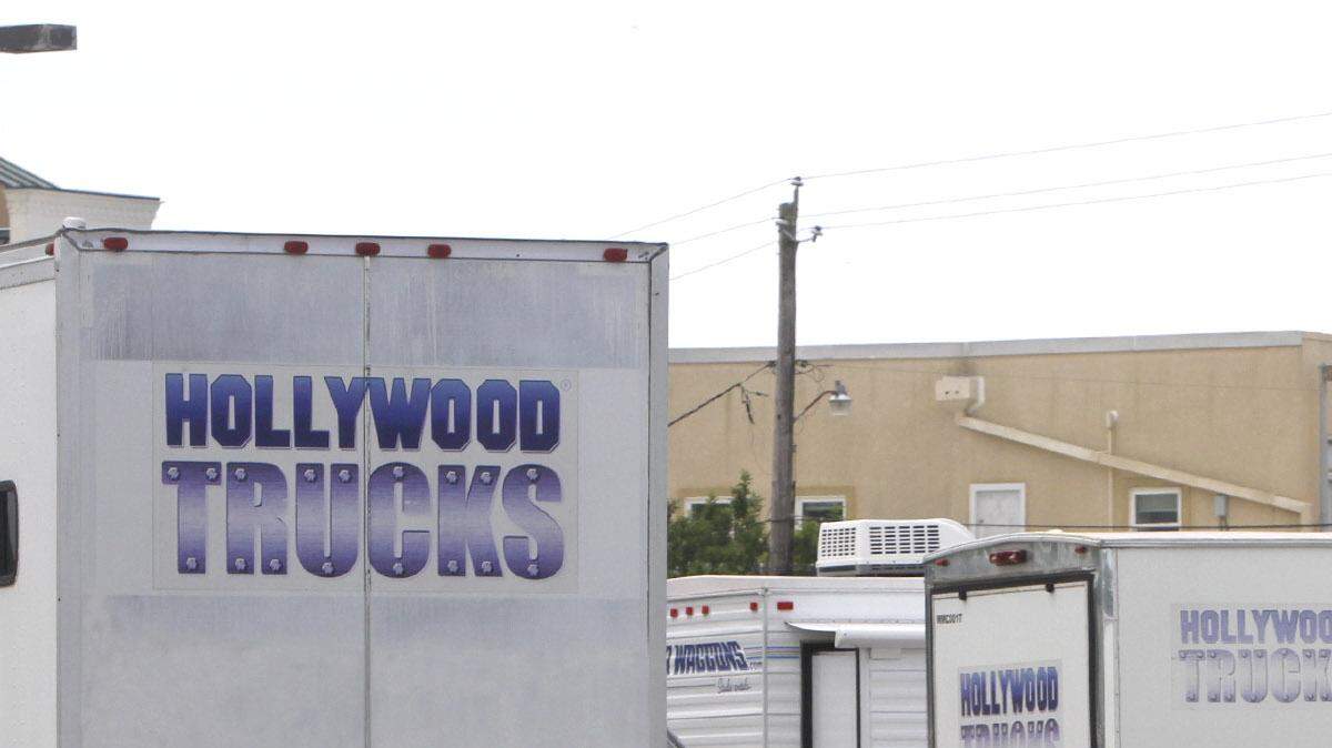  Filming on the movie 'Southern Fury' has started on the Coast. Film trucks were parked in the north Vieux Marche parking lot, Thursday, May 12, 2017. 