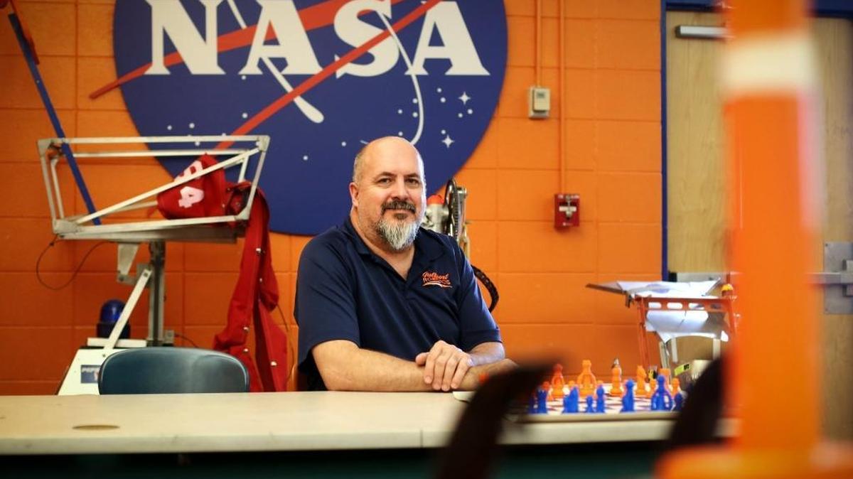 Gulfport engineering and robotics teacher Clinton Brawley was named 2016 Teacher of the Year by the John Stennis Chapter of the Air Force Association.