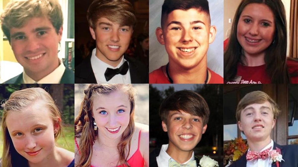 Members of the Harrison County Teen Age Republicans. Clockwise from top left, Boyd Housey, Cameron Oberlies, Ethan Gemmil, Kloe Lloyd, Launa Craig, Leona Craig, Michael Raymond, Ty Peavy.