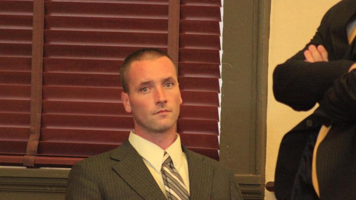 Clinten Michael Dryer sits in the courtroom while the jury was deliberating Thursday afternoon. Dryer was acquitted in the birthday-party stabbing of his relative Kenneth Fanning on April 12, 2015.