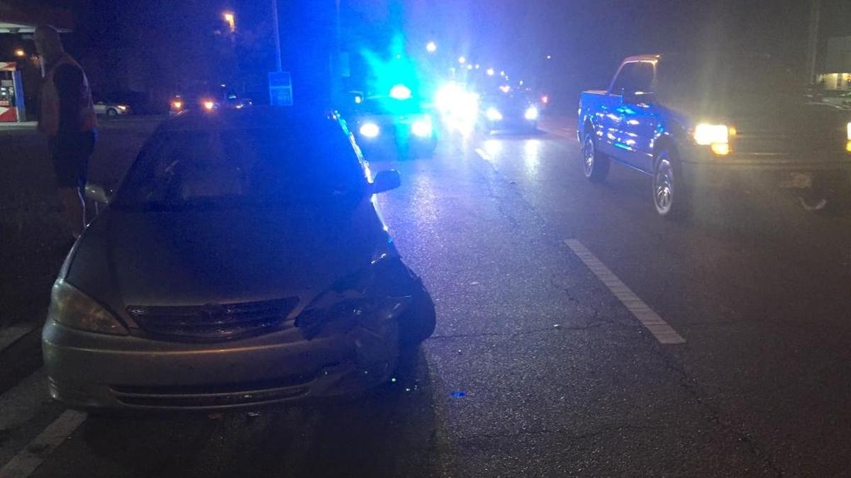 A wreck involving a Toyota Camry and pickup traffic closed one lane of westbound traffic on East Pass Road near Lindh Road in Gulfport on Wednesday night.