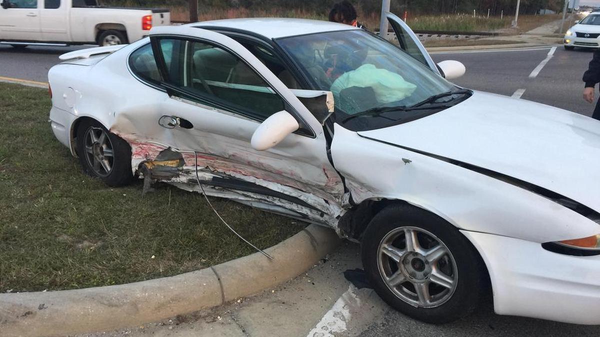 Two vehicles were involved in a Wednesday morning wreck at the intersection of Loraine ad Seaway roads in Gulfport.