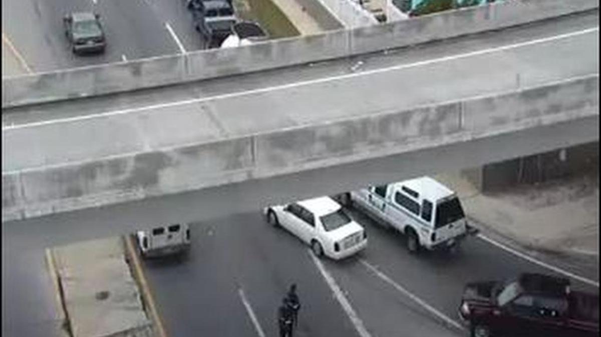 Biloxi Police are directing traffic around a wreck on the exit ramp of Interstate 110 in Biloxi on U.S. 90.