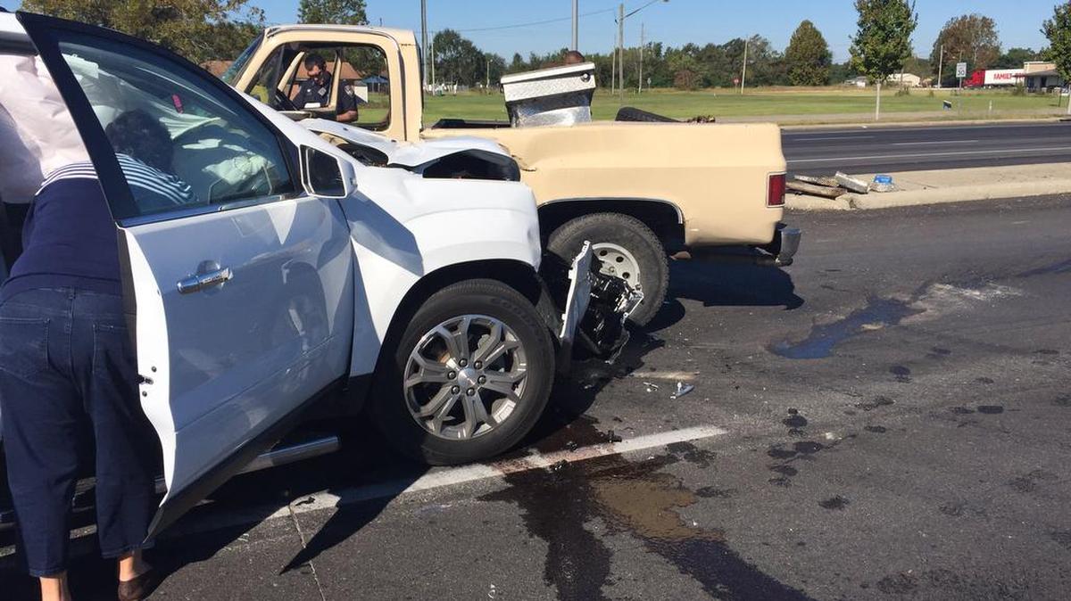 A crash occurred at U.S. 49 and Madison Avenue in Gulfport on Friday, Oct. 21, 2016.