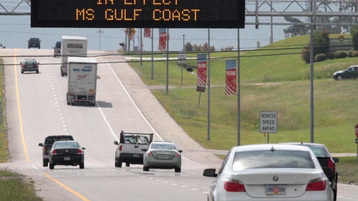 Mississippi Department of Transportation smart signs like this one in Hattiesburg will soon begin alerting motorists traveling on I-10 in Jackson County.