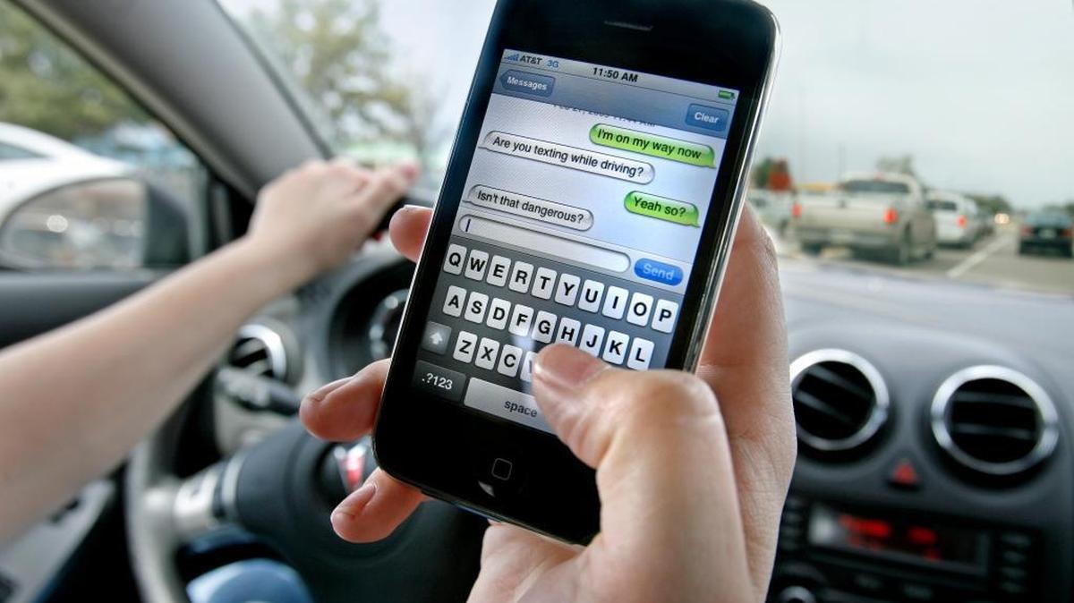 Texting while driving can be dangerous.