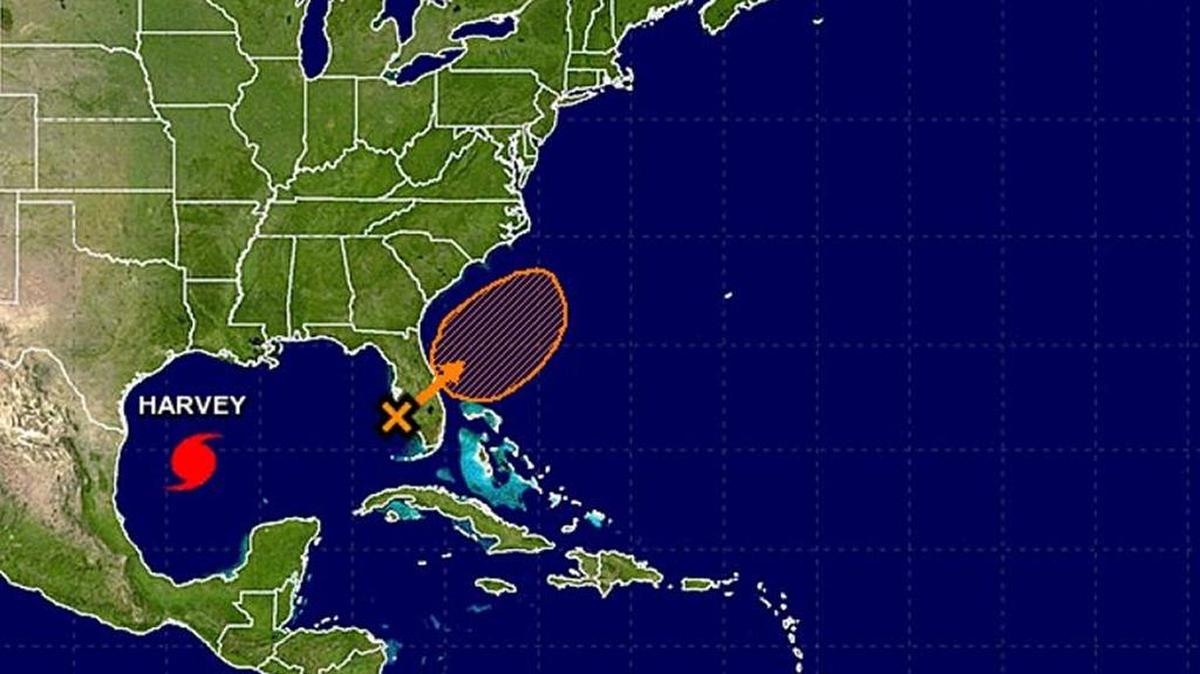 The National Weather Service in New Orleans predicts that Hurricane Harvey will hit the coast of South Texas on Friday.