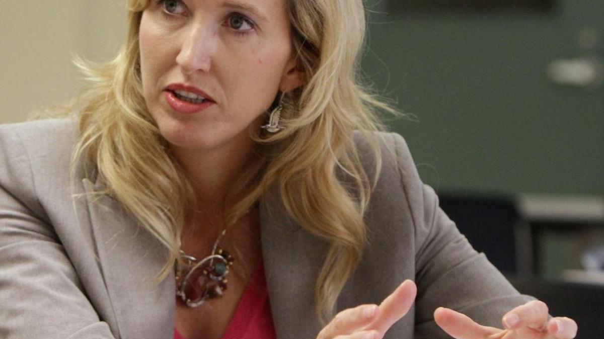 Kelly Lucas talks about her job as Chief Scientific Officer for the Department of Marine Resources in Biloxi on Tuesday May 21, 2013.
