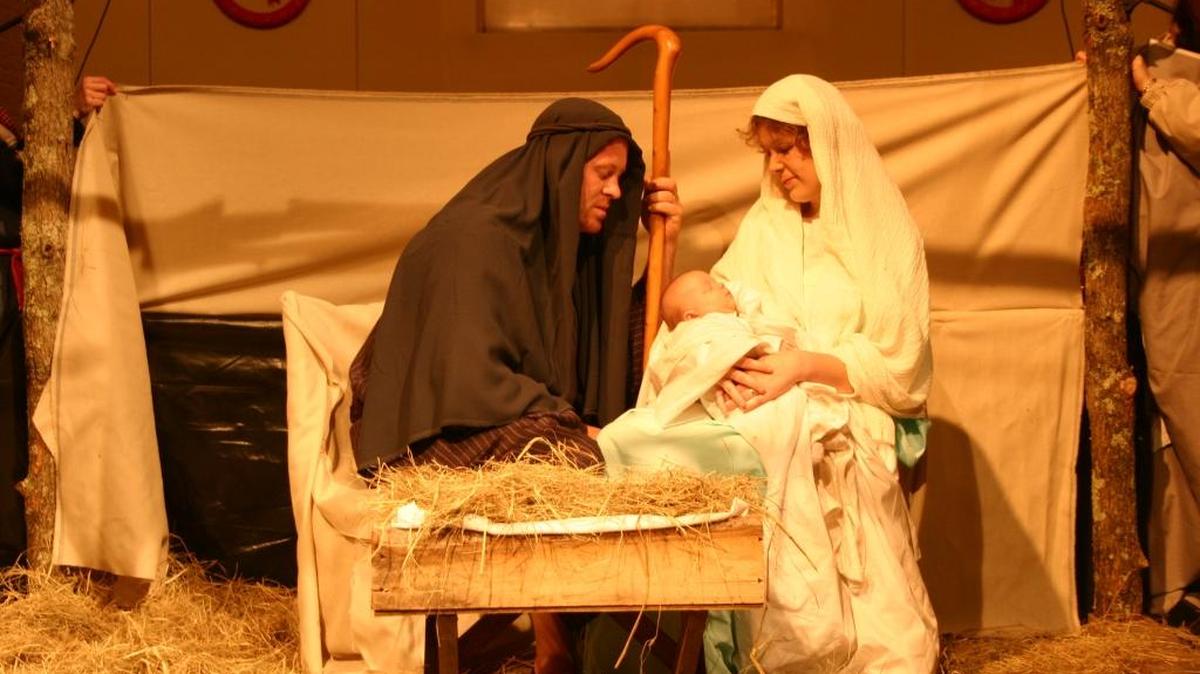 Mary, Joseph and baby Jesus -- portrayed by a real baby in perhaps his or her first acting role -- are in the ‘stable’ inside the sanctuary of First Baptist Church of Wiggins during a past ‘Bethlehem’ presentation. The church presents the Christmas story every other year, and pastor Robby Rikard said people from ages 2 months to 90 years can be seen in the production. This year’s presentation will be Dec. 2 and 3.