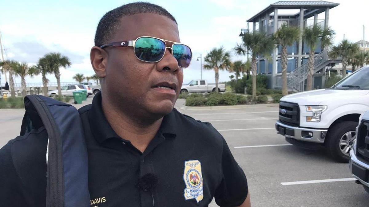 Keith Davis, chief of Marine Patrol for the Mississippi Department of Marine Resources, on Sunday afternoon discusses the search for D'Iberville fisherman Marc Cruso, who fell from his boat Saturday afternoon northwest of Cat Island. Cruso and his wife were returning from a fishing trip when a wave knocked him overboard, a family member said. Davis was announced Monday as Moss Point’s next police chief. He previously served in the same capacity from 2011-2014.