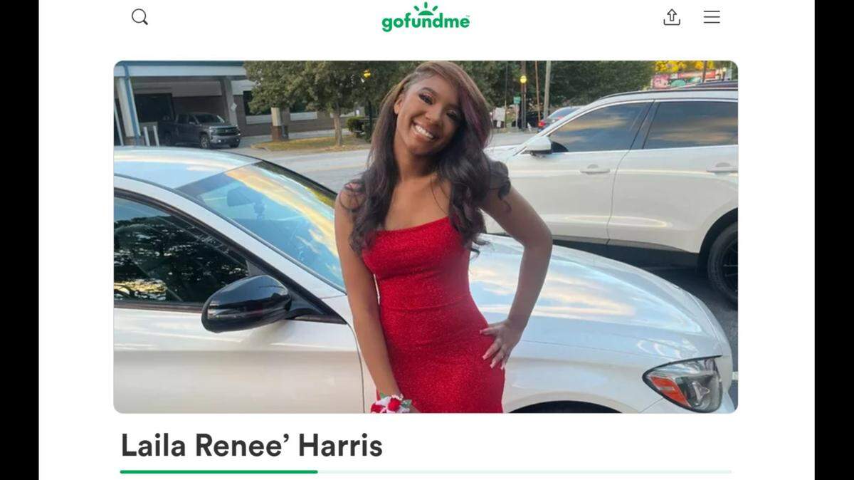 Laila Harris, 15, was shot and killed during a high school party in Morrow, Georgia, on Dec. 3, police said.