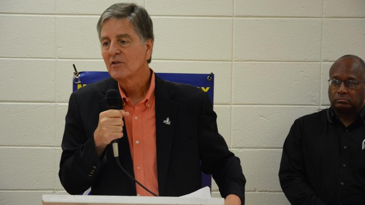 Mayor Andrew ‘FoFo’ Gilich said he believes the state flag should be retired at a candidates forum in Biloxi on Saturday.