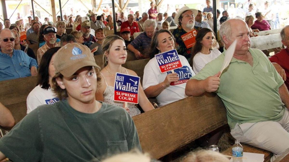 The Neshoba County Fair pavilion is a traditional gathering place for fairgoers, politicians, business leaders and voters. Ocean Springs will have its own political rally June 3.