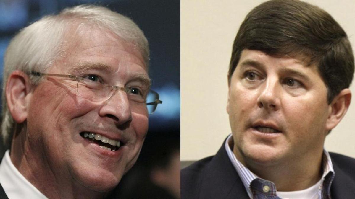 U.S. Sen. Roger Wicker, left, and Rep. Steven Palazzo