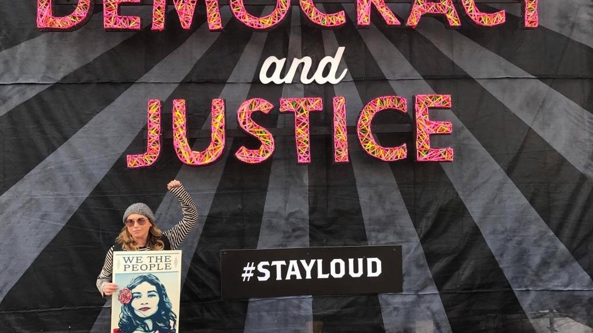 Angela Guice-Tyrsen participated in the Women's March in Los Angeles on Saturday, Jan. 21, 2017.