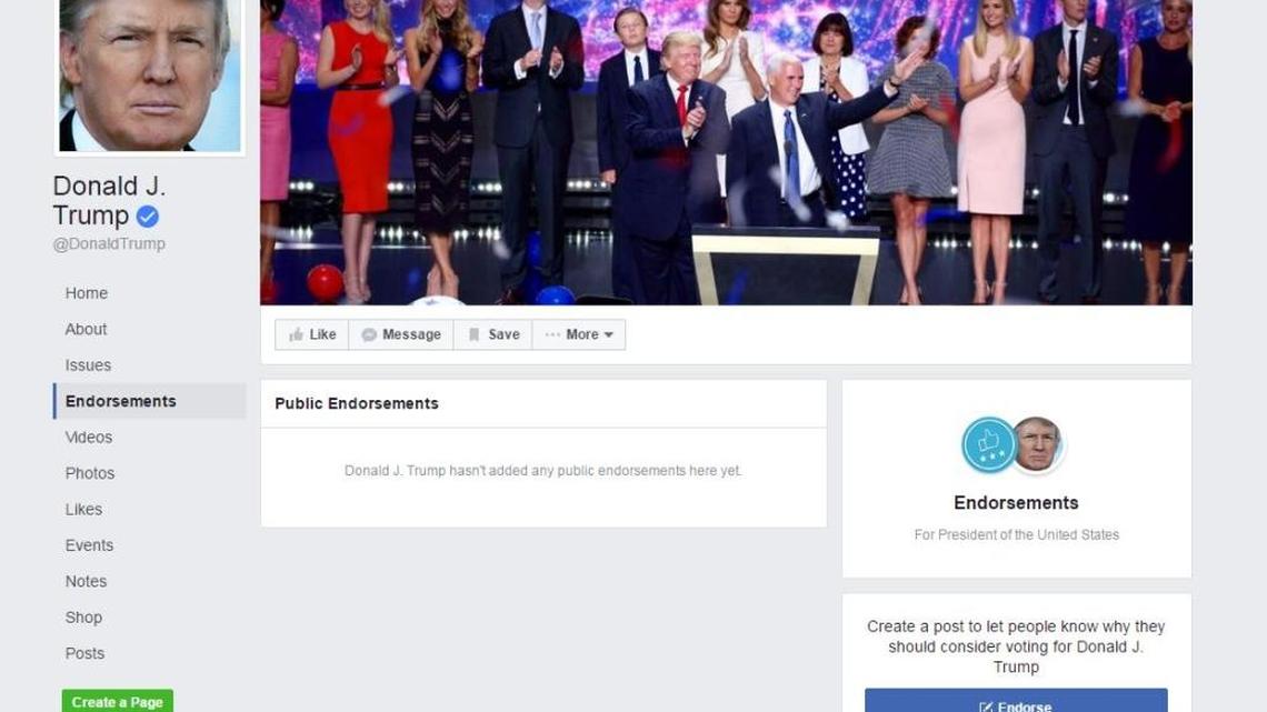 How to let your Facebook friends know your choice for POTUS