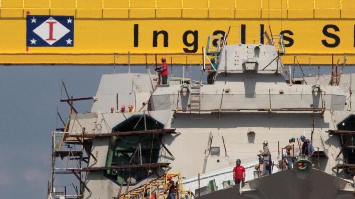 Ingalls Shipbuilding in Pascagoula relies heavily on federal defense contracts.