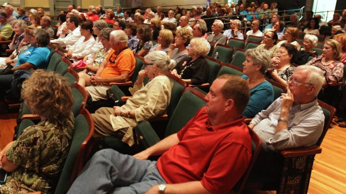 A large crowd turned out for the political forum at the Mary C. O'Keefe Cultural Center in Ocean Springs in 2013.