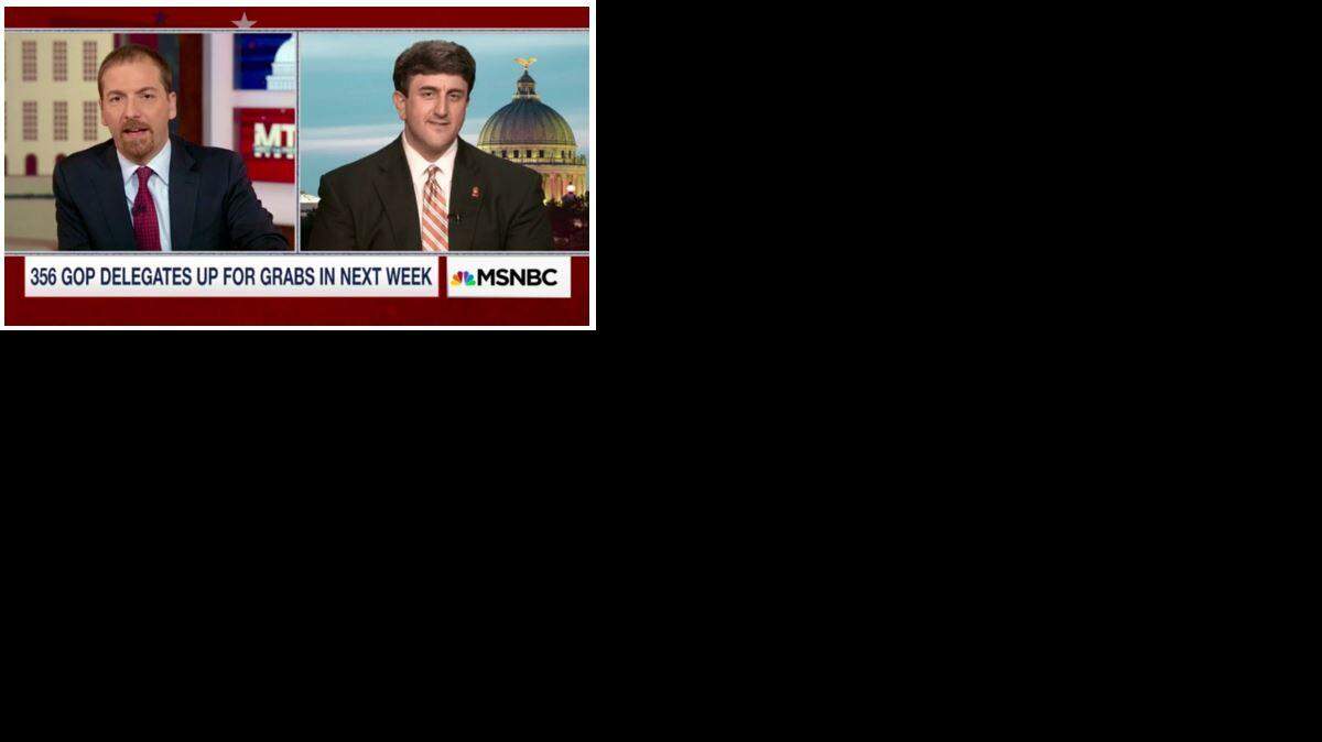 Chuck Todd questions Mississippi GOP Chairman Joe Nosef on MSNBC last week.