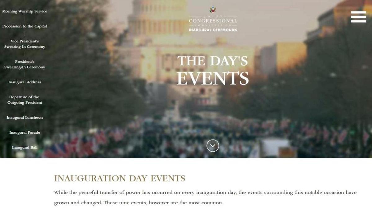 The Joint Congressional Committee on Inauguration Ceremonies has everything you want to know about the event on its website.