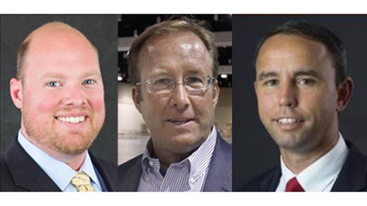 From left, Joel Carter, Ron Meyers and Dan Carr