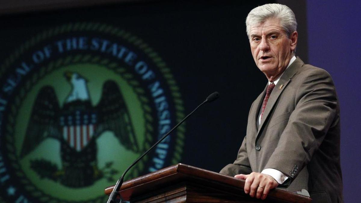 Gov. Phil Bryant attends a function in Jackson in August. Bryant reiterated during his State of the Stated address Tuesday he thinks BP disaster settlement should be spent on the Mississippi Coast.