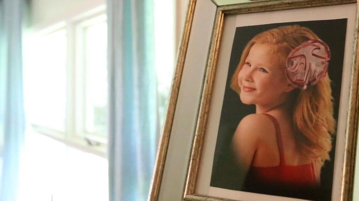 This photo of Sophia Myers taken before she was diagnosed with DIPG, is one of many around Angel Myers' home that will always serve as a reminder of what her life once was.
