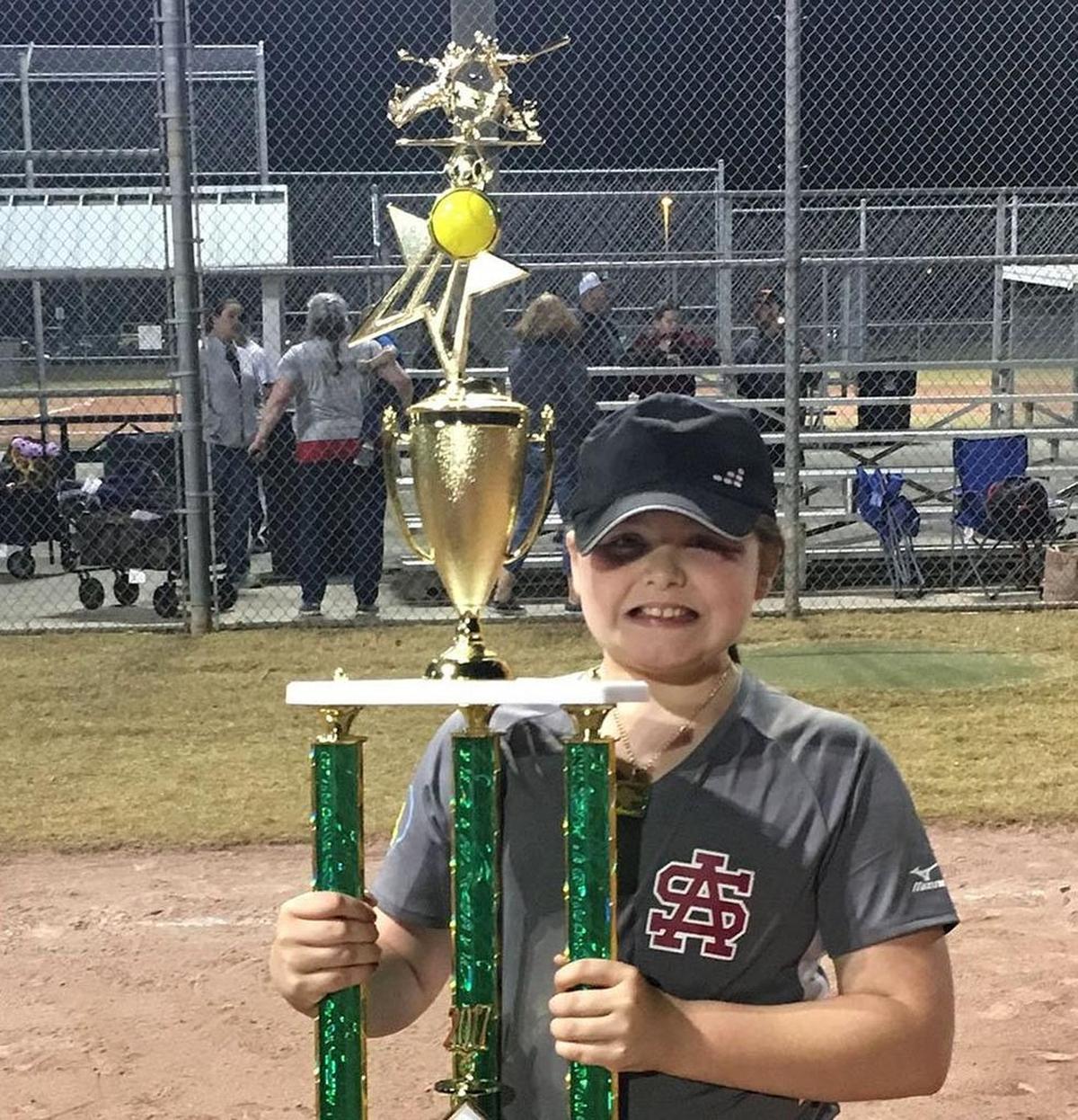 Gracie Mae Seymour of Wade is an avid softball player.