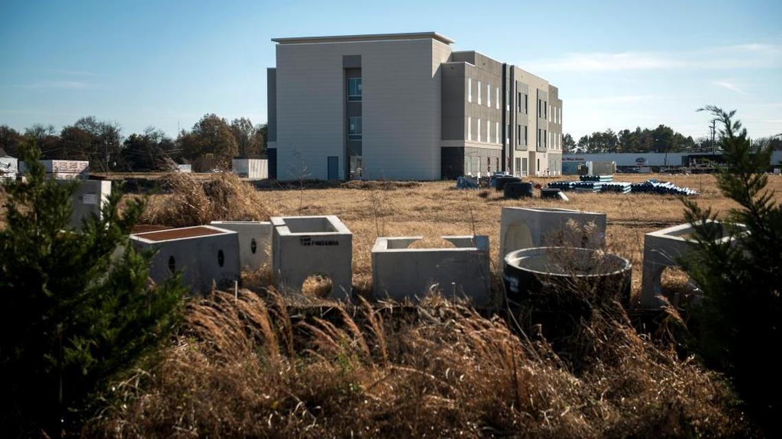 The unfinished Scion West End hotel, being developed in partnership with the Trump Organization, in Cleveland, Miss., Dec. 11, 2017. Since Donald Trump’s sons took control of the company, the biggest new initiative has been the rollout of two domestic hotel brands, Scion Hotels and Resorts, a four-star line, and American Idea Hotels, a budget-friendly chain.