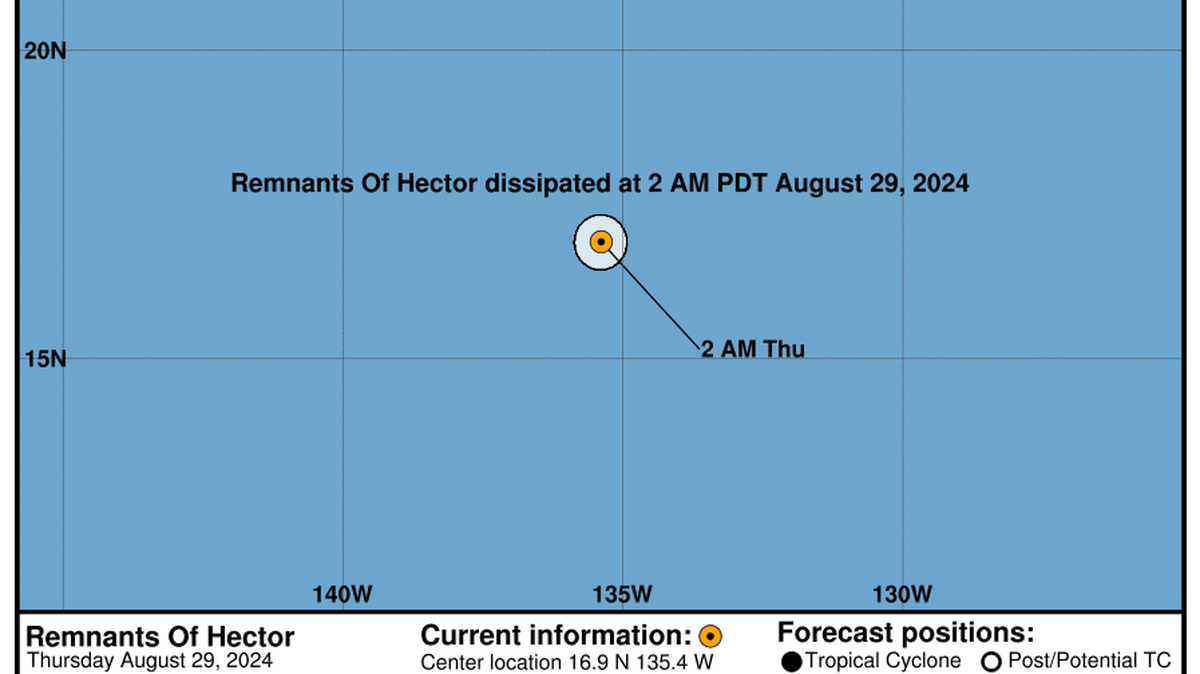 This graphic created by the National Weather Service/NCEP Weather Prediction Center (WPC) shows the projected path.
NATIONAL HURRICANE CENTER