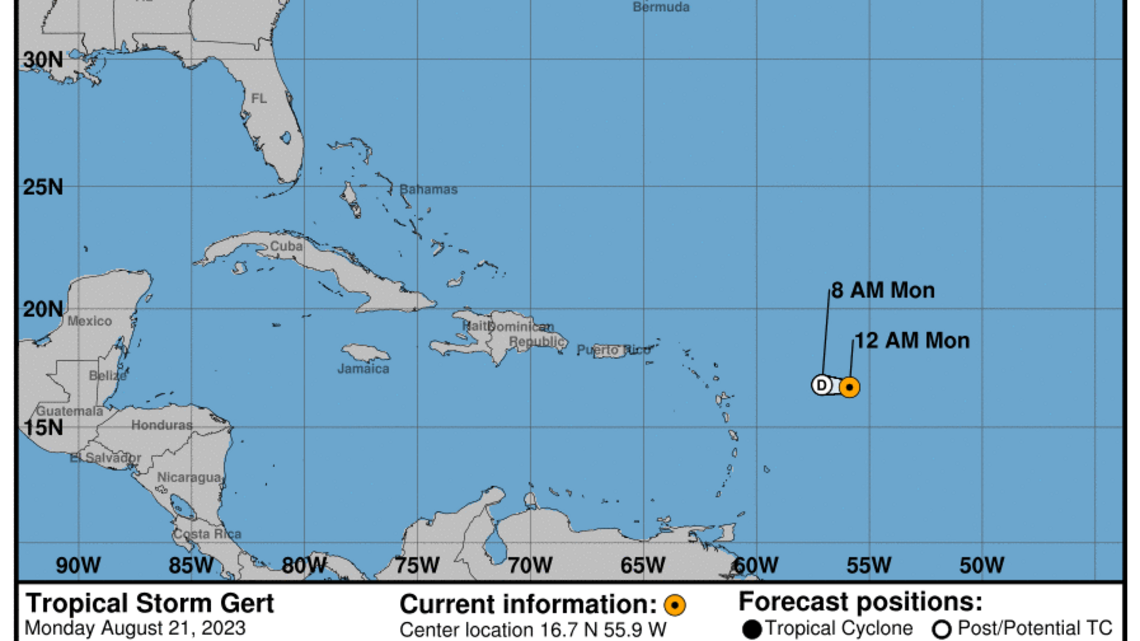 Tropical Storm Gert path, advisory & warnings | Biloxi Sun Herald