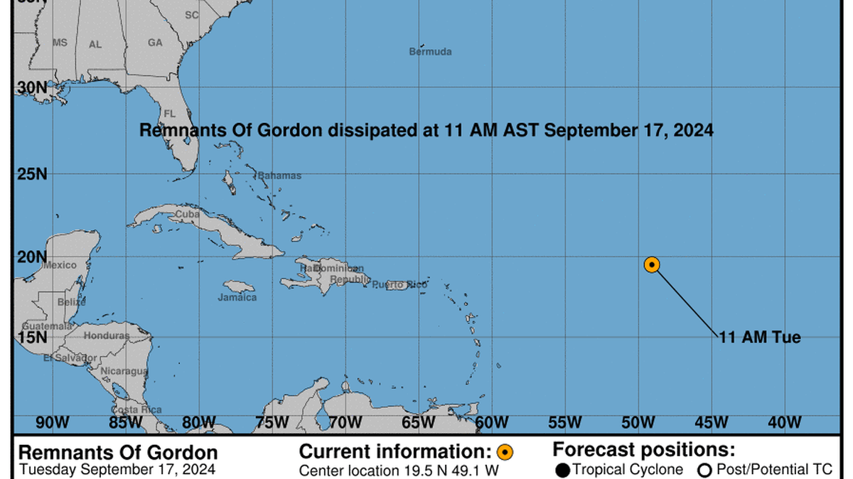 This graphic created by the National Weather Service/NCEP Weather Prediction Center (WPC) shows the projected path.
NATIONAL HURRICANE CENTER