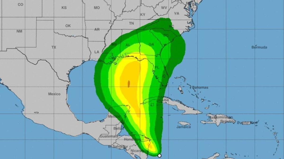 Invest L has now organized into Tropical Depression 16 and it could become Tropical Storm Nate by the weekend.