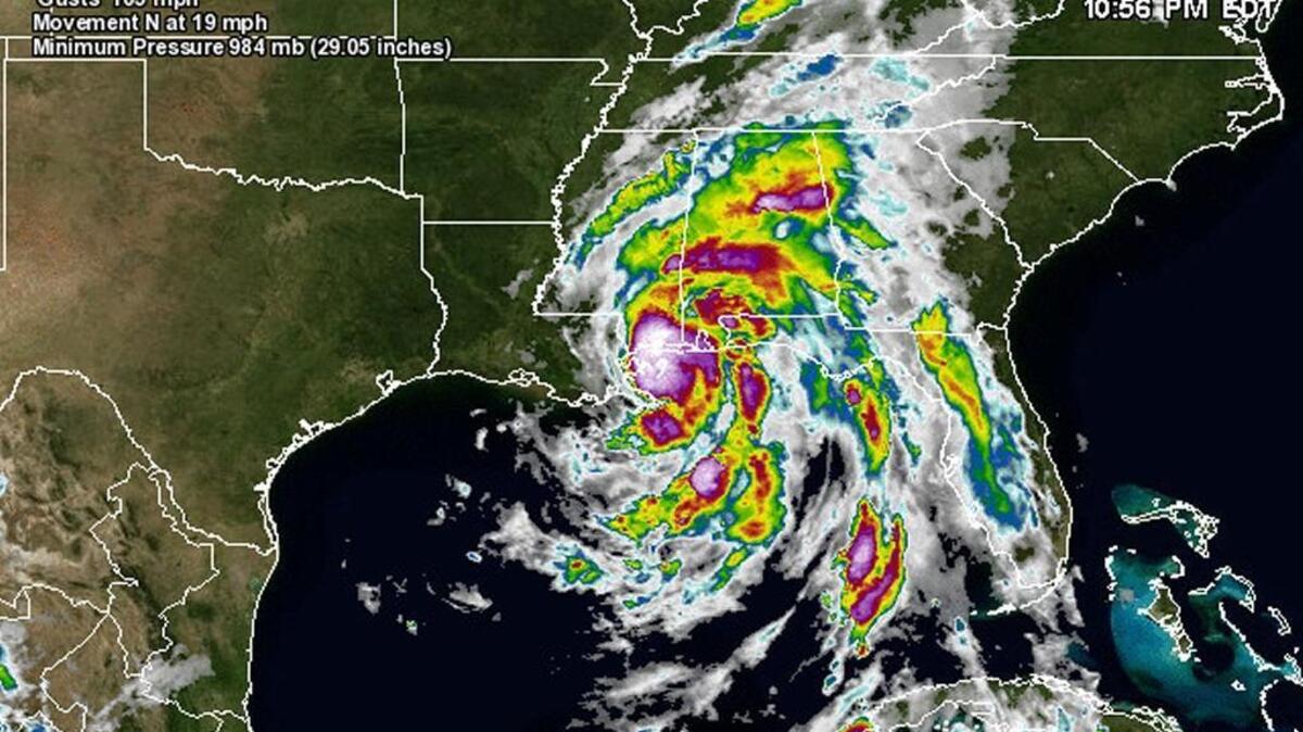 Hurricane Nate is making landfall in South Mississippi Saturday night.