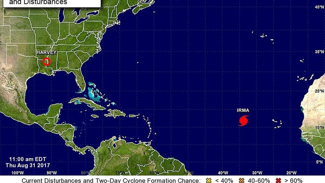 Hurricane Irma now a Category 2 storm, and is expected to strengthen