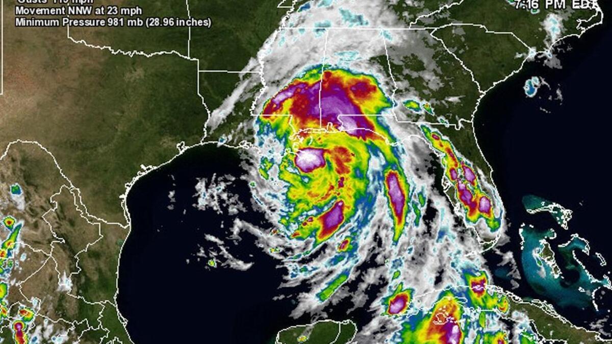 Hurricane Nate may strengthen into a Category 2 storm on Saturday.
