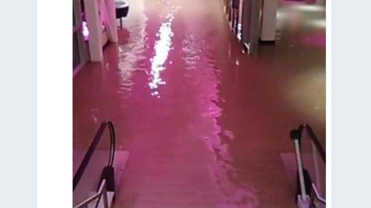 Flooding inside of Hard Rock Casino Hotel after Hurricnae Nate made landfall in Biloxi on Oct. 8, 2017.
