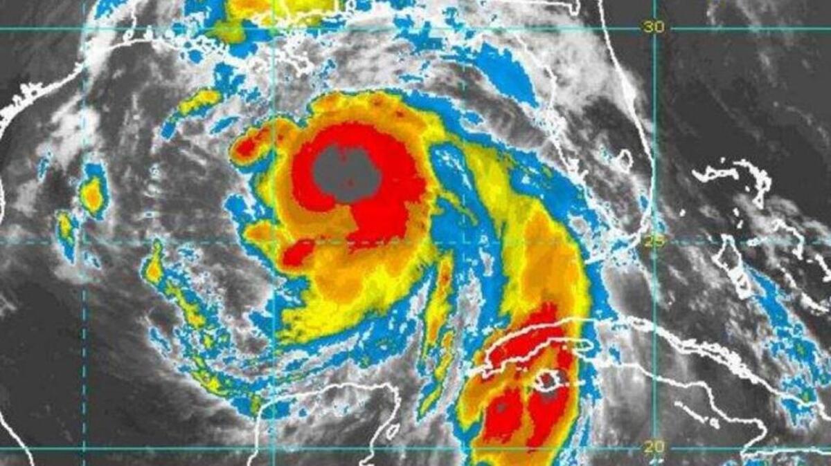 Satellite imagery shows Hurricane Nate developing as it heads toward the Mississippi Gulf Coast.